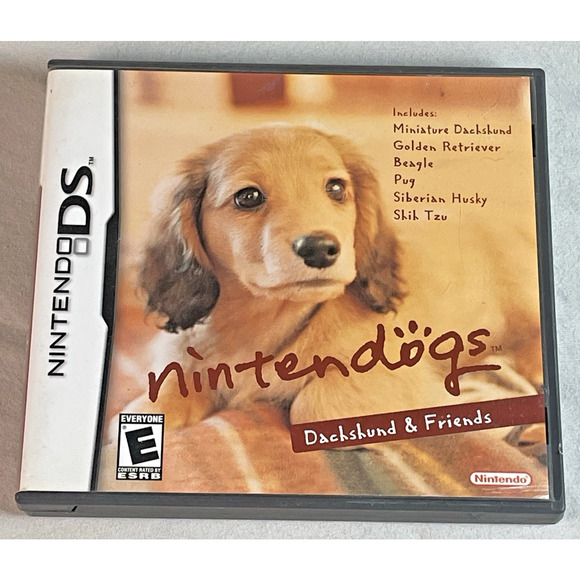 Nintendogs Dachshund & Friends Nintendo DS 2005 Virtual Pet COMPLETE w/Manual - Picture 2 of 6